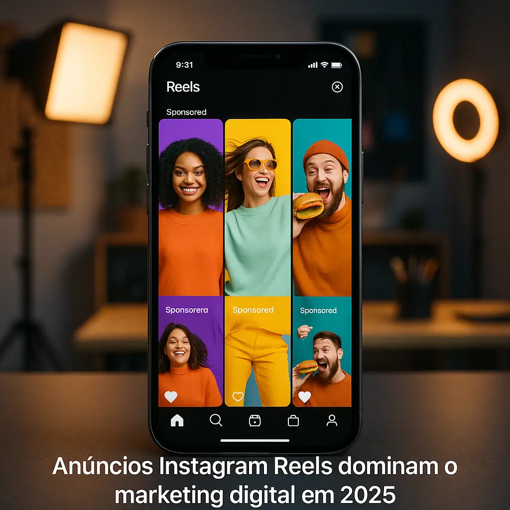 anúncios Instagram Reels tela smartphone