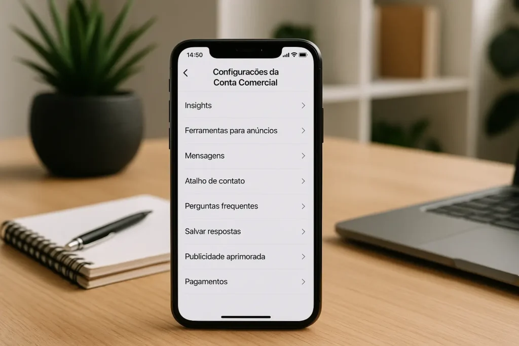 Como configurar conta comercial para marketing no Instagram
