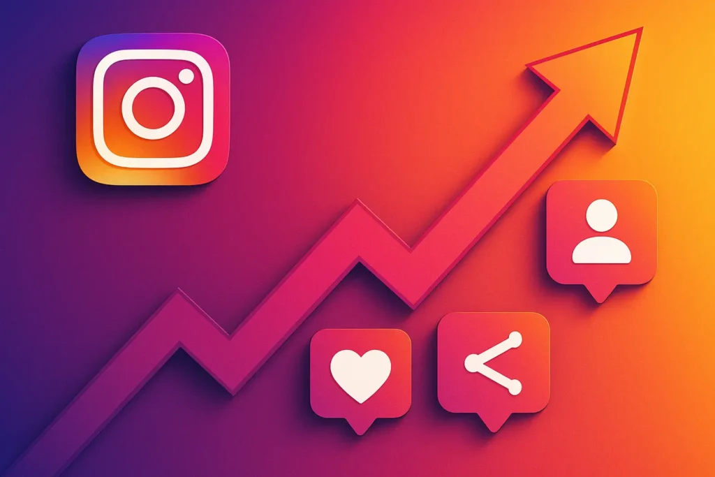 crescimento Instagram engajamento compartilhamentos