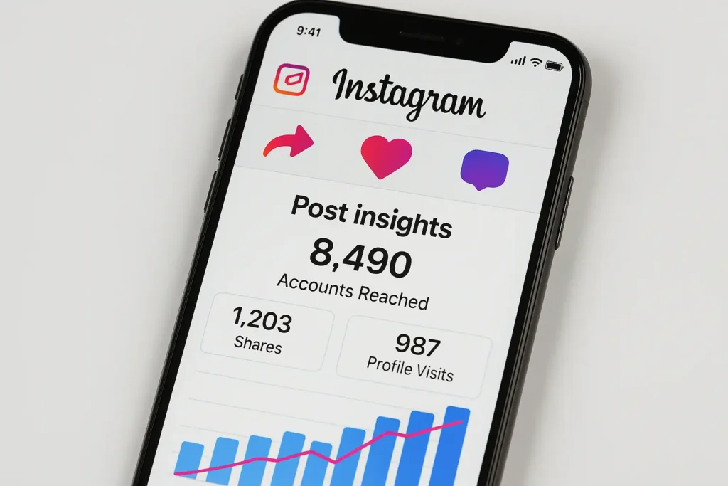 ver quem compartilhou post Instagram métricas