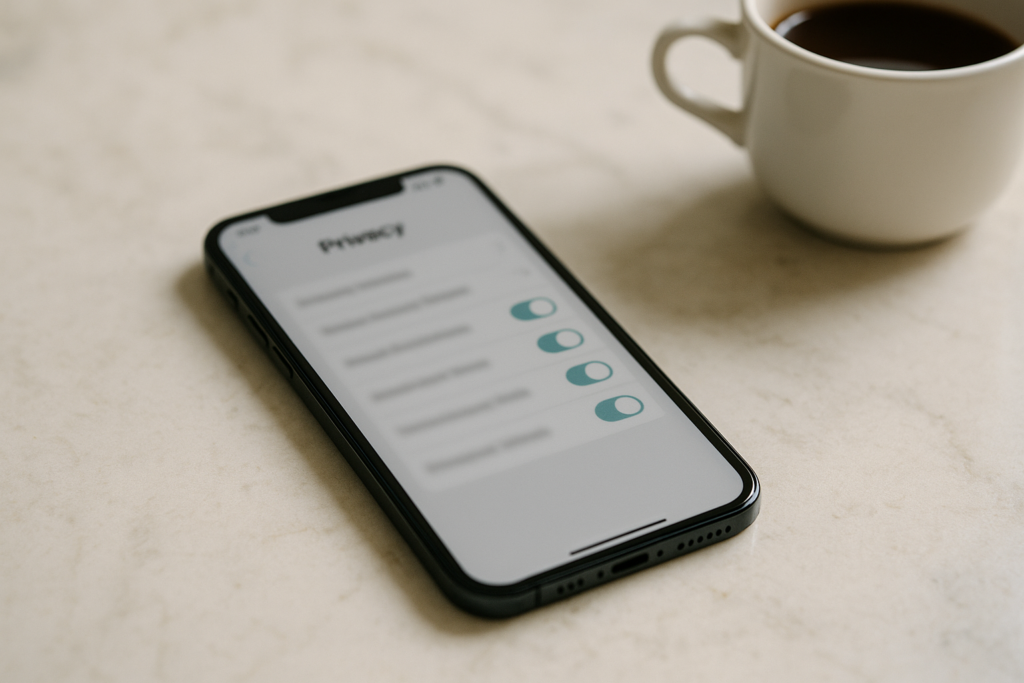 Tela de configurações de privacidade para ativar o histórico de visualizações do perfil