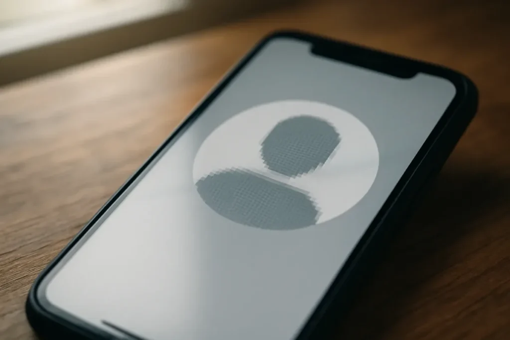 Print de tela borrado ao tentar salvar foto de perfil do tiktok
